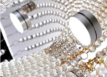 আধুনিক রাউন্ড ক্রিস্টাল সিলিং প্রভা 30W LED ভোজনশালা জন্য / জীবিত Romm অলংকরণ