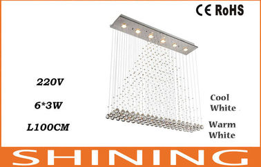 220V / 110V কুল হোয়াইট 18W নেতৃত্বাধীন ক্রিস্টাল সিলিং গোল্ডেন সমাপ্তি প্রভা
