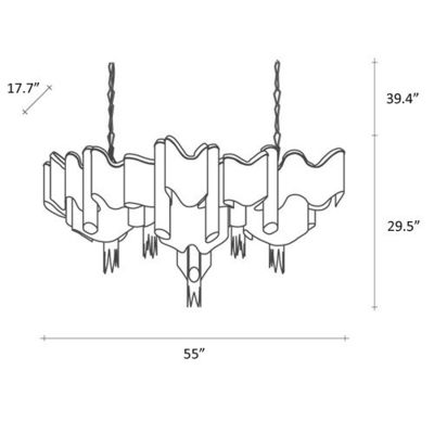স্টেইনলেস স্টীল হোটেল Chandeliers