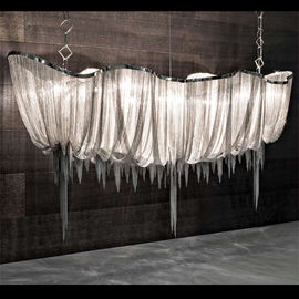 বিল্ডিং প্রকল্পের জন্য হোটেল Chandeliers লং অ্যালুমিনিয়াম হাউস ডিজাইন ঝাড়বাতি