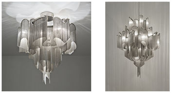 আধুনিক ওয়াইড আধুনিক গ্লাস Chandeliers, উচ্চ শেষ Chandeliers হোম ডেকর জন্য ক্রীড়ানুষ্ঠানের