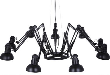 বিশাল কালো হোটেল Chandeliers