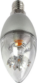 360 ডিগ্রী Dimmable নেতৃত্বাধীন ফিলামেন্ট বাতি কন্দ 5W E14 ঝাড়বাতি জন্য আলংকারিক