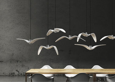 বাহ Nightbirds সাসপেনশন আলোর বিশুদ্ধ হোয়াইট এক্রাইলিক LED আলোর পাখি আকৃতি
