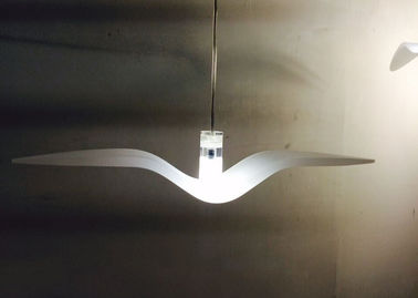 বাহ Nightbirds সাসপেনশন আলোর বিশুদ্ধ হোয়াইট এক্রাইলিক LED আলোর পাখি আকৃতি