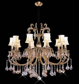 30 অস্ত্র সিই / RoHS অনুবর্তী সঙ্গে কার্ড সিস্টেম Swarovski ক্রিস্টাল এলইডি ঝাড়বাতি প্রভা