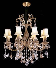 30 অস্ত্র সিই / RoHS অনুবর্তী সঙ্গে কার্ড সিস্টেম Swarovski ক্রিস্টাল এলইডি ঝাড়বাতি প্রভা