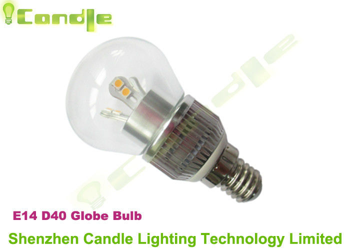 সুপার উজ্জ্বল 5W নেতৃত্বাধীন গ্লোব বালব E14 360 ডিগ্রী প্রেক্ষা এঙ্গেল সিই RoHS অনুবর্তী সঙ্গে