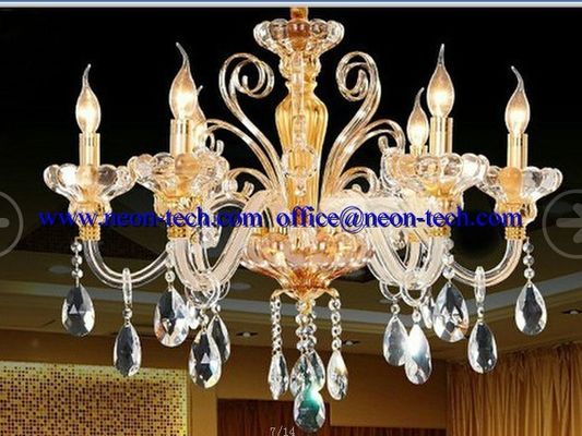 নিজস্ব বিলাসিতা স্ফটিক LED হোটেল দুল লাইট, কাস্টম LED লাইট রাজধানী